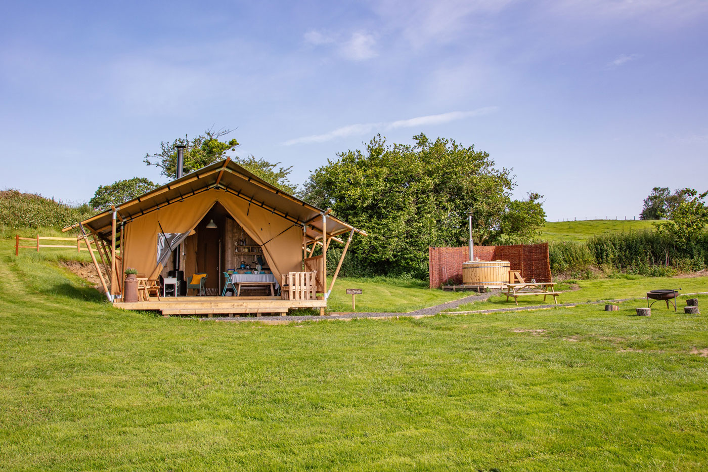 Photo of safari tents at Under the Oak Glamping